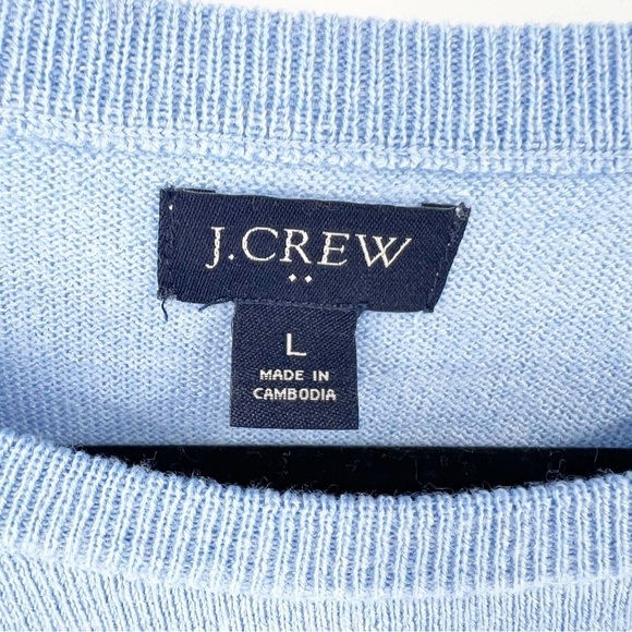 ✅J. CREW FACTORY Machine-washable merino wool-blend crewneck sweater SIZE LARGE. - Picture 3 of 5
